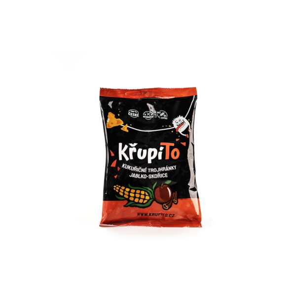 KřupíTo kukuričné trojhránky jablko - škorica 50 g - Image 2