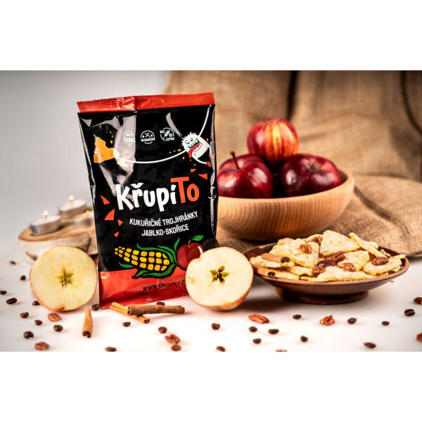 KřupíTo kukuričné trojhránky jablko - škorica 50 g - Image 3