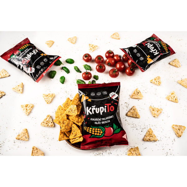 KřupíTo kukuričné trojhránky paradajka - bazalka 50 g - Image 3