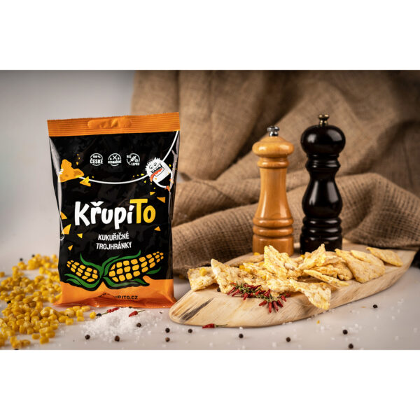 KřupíTo kukuričné trojhránky so soľou 50 g - Image 2