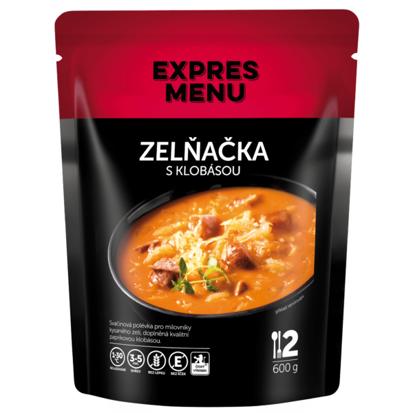 Kapustová polievka s klobásou 2 porcie EXPRES MENU 600 g