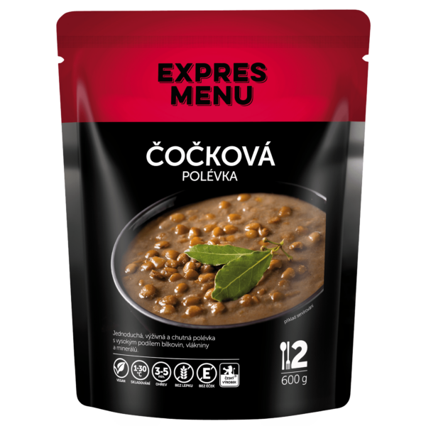 Šošovicová polievka 2 porcie EXPRES MENU 600 g