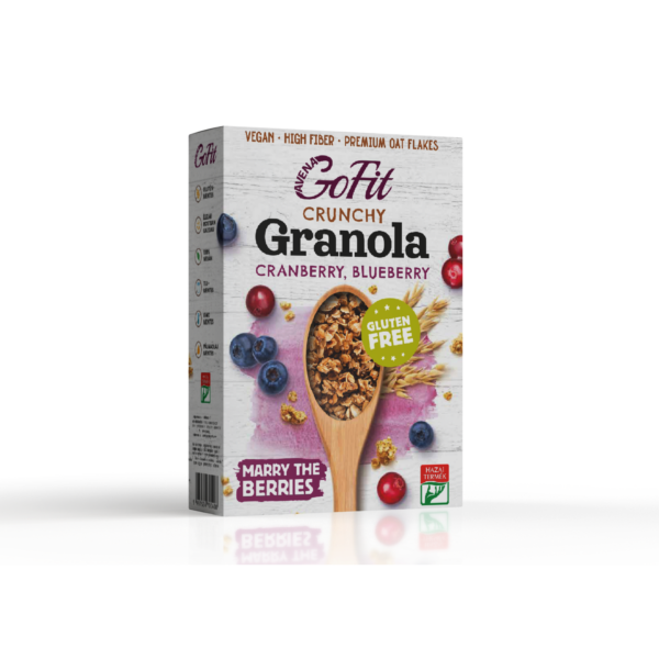 GoFit brusnicovo-čučoriedková granola 250 g