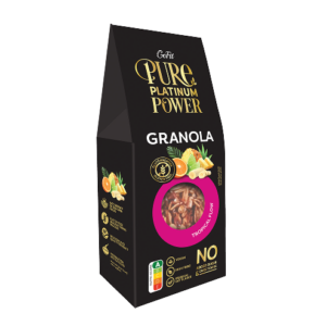 GoFit granola bez pridaného cukru tropické ovocie 225 g